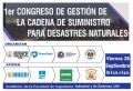 1ER CONGRESO DE GESTIÓN DE LA CADENA DE SUMINISTRO PARA DESASTRES NATURALES