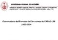 Convocatoria del Proceso de Elecciones de CAFAE-UNI 2023-2024