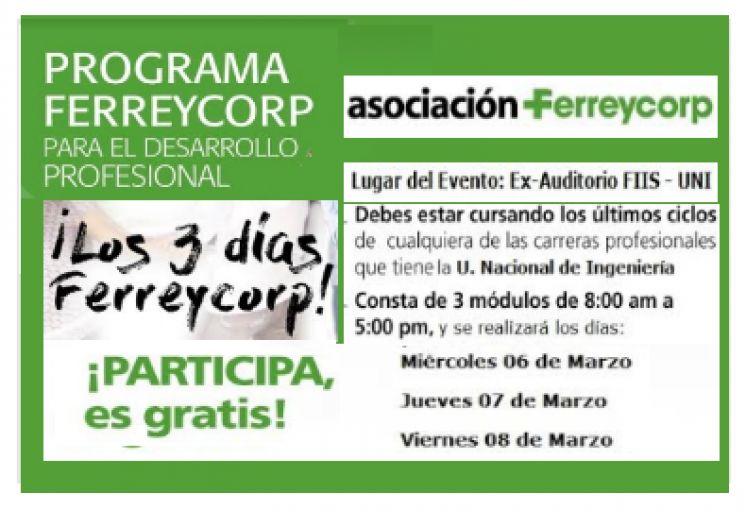 PROGRAMA FERREYCORP PARA EL DESARROLLO PROFESIONAL