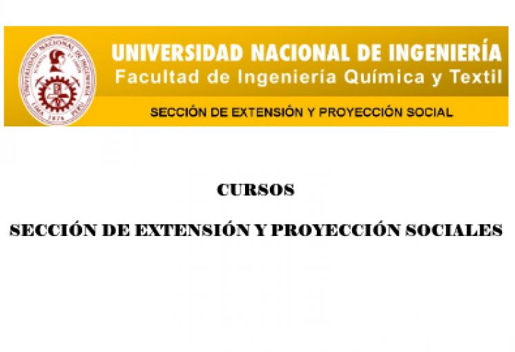 CURSOS DE SECCIÓN DE EXTENSIÓN Y PROYECCIÓN SOCIAL - FIQT
