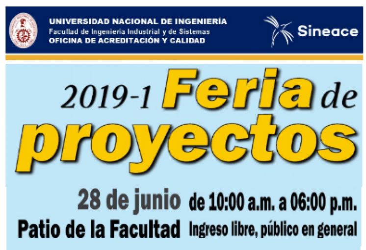 FERIA DE PROYECTOS 2019-1