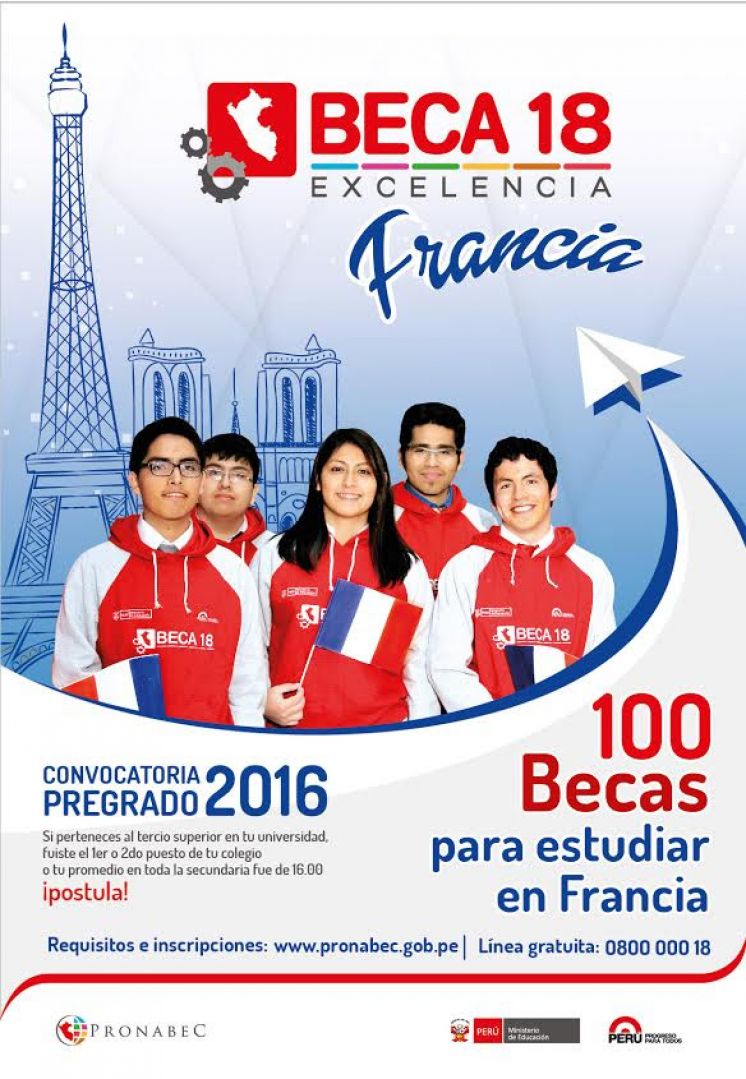 Convocatoria Francia 2016 - Beca Excelencia Internacional