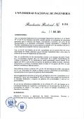 RR N°1154-2015 Reglamento de Elecciones de la Universidad Nacional de Ingeniería de Autoridades y Miembros de Órganos de Gobierno