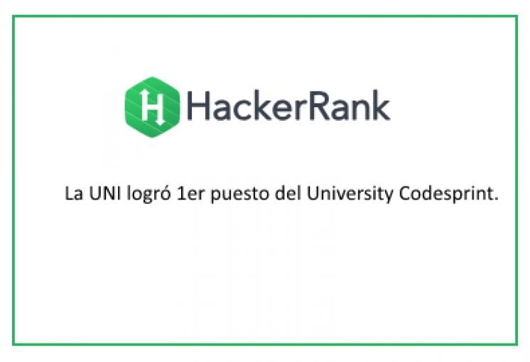 La UNI logró 1er puesto del University Codesprint.