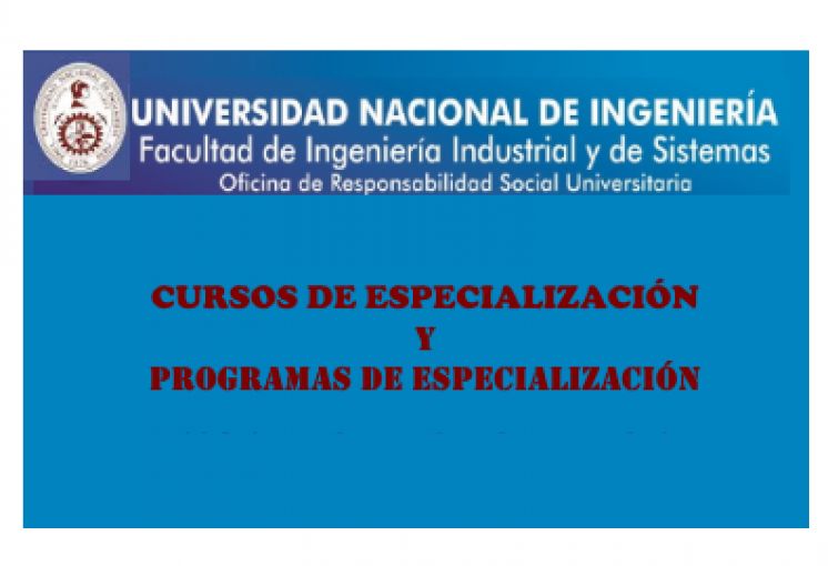 Programas y Cursos de Especialización de la Oficina de Responsabilidad Social de la FIIS