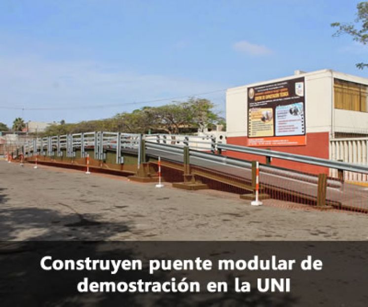 Construyen puente modular de demostración en la UNI