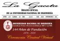 LA GACETA N° 026 - CEREMONIA CENTRAL VIRTUAL POR LOS 144 AÑOS DE FUNDACIÓN DE LA UNIVERSIDAD NACIONAL DE INGENIERÍA