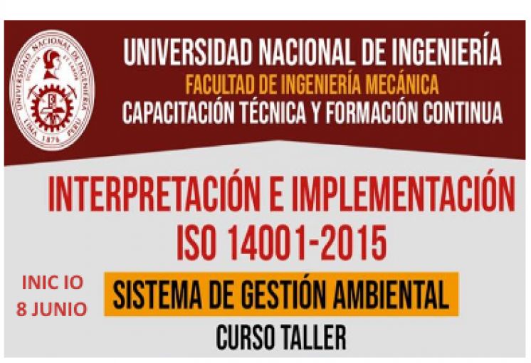 Curso Taller Interpretación e Implementación de la Norma ISO 14001:2015