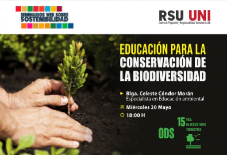 SEMINARIOS WEB SOBRE SOSTENIBILIDAD: Educación para la conservación de la Biodiversidad