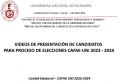 VIDEOS DE PRESENTACIÓN DE CANDIDATOS PARA PROCESO DE ELECCIONES CAFAE-UNI 2023 - 2024