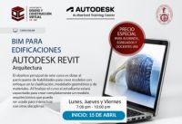 BIM para edificaciones con Autodesk Revit Arquitectura | Inicio 15 de Abril