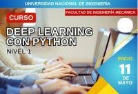 Cursos 2024 | ¡  Explora el Futuro con Deep Learning y Python! | Inicio 11 de mayo