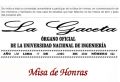 LA GACETA N°024: MISA DE HONRAS