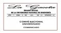 GACETA N° 026: Comunicado del Comité Electoral Universitario