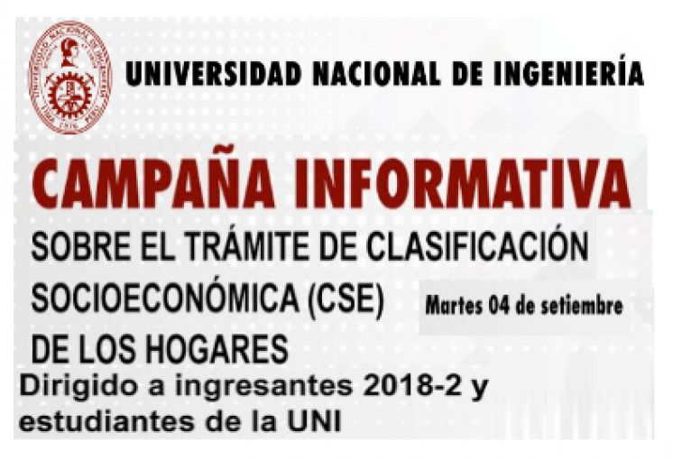 CAMPAÑA INFORMATIVA SOBRE EL TRÁMITE DE CLASIFICACIÓN SOCIOECONÓMICA (CSE) DE LOS HOGARES