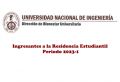 Dirección de Bienestar Universitario: Ingresantes a la Residencia Estudiantil del periodo 2023-1