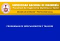 PROGRAMAS DE ESPECIALIZACIÓN Y TALLERES DE LA &quot;SECCIÓN DE EXTENSIÓN Y PROYECCIÓN SOCIAL - FIQT