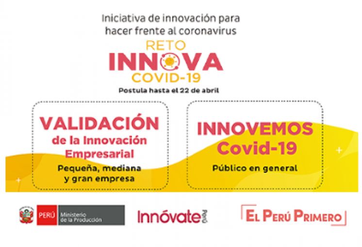 Innóvate Perú destina S/10 millones para cofinanciar soluciones tecnológicas innovadoras para afrontar el COVID-19
