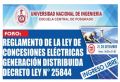 FORO: REGLAMENTO DE LA LEY DE CONCESIONES ELÉCTRICAS GENERACIÓN DISTRIBUIDA DECRETO LEY N° 25844