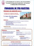 CHARLA INFORMATIVA ADMISIÓN PROGRAMA DE PRE-MAESTRÍA FIIS 2017-I