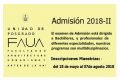 Admisión Maestrías FAUA - UNI 2018 - II