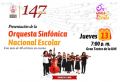 Presentación de la Orquesta Sinfónica Nacional Escolar | Jueves 13 de Julio - INGRESO LIBRE