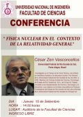 CONFERENCIA FÍSICA NUCLEAR EN EL CONTEXTO DE LA RELATIVIDAD GENERAL