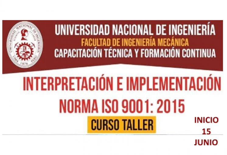 Curso Taller Interpretación e Implementación de la Norma ISO 9001:2015