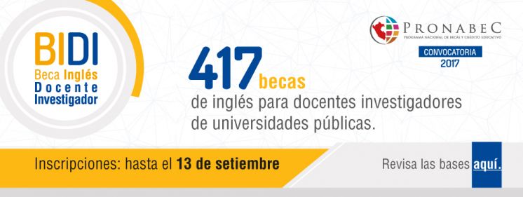 417 BECAS DE INGLÉS PARA DOCENTES INVESTIGADORES DE UNIVERSIDADES PÚBLICAS