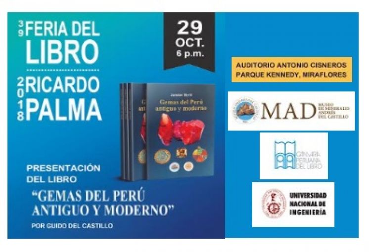 Presentación del Libro Gemas del Perú Ing. Guido del Castillo