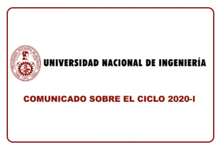 COMUNICADO SOBRE EL CICLO 2020-1