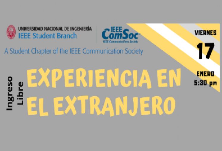 CONFERENCIA: EXPERIENCIA DE ESTUDIOS Y TRABAJO EN EL EXTRANJERO