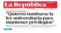 Diario La República: Rector de la UNI Advierte: Quieren tumbarse la ley universitaria para mantener privilegios
