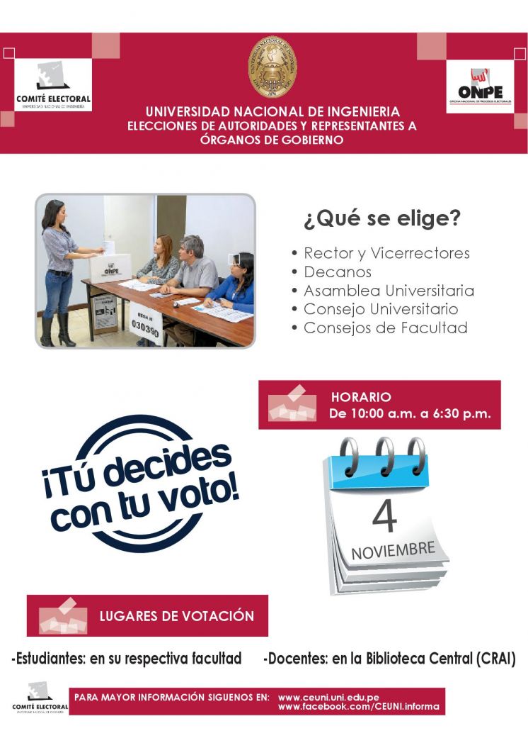 Elecciones universitarias 04 de Noviembre del 2015