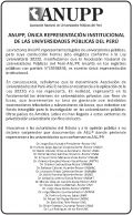 ANUPP, ÚNICA REPRESENTACIÓN INSTITUCIONAL DE LAS UNIVERSIDADES PÚBLICAS DEL PERÚ